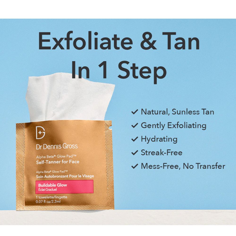Dr. Dennis Gross Alpha Beta Glow Pad Self-Tanner for Face