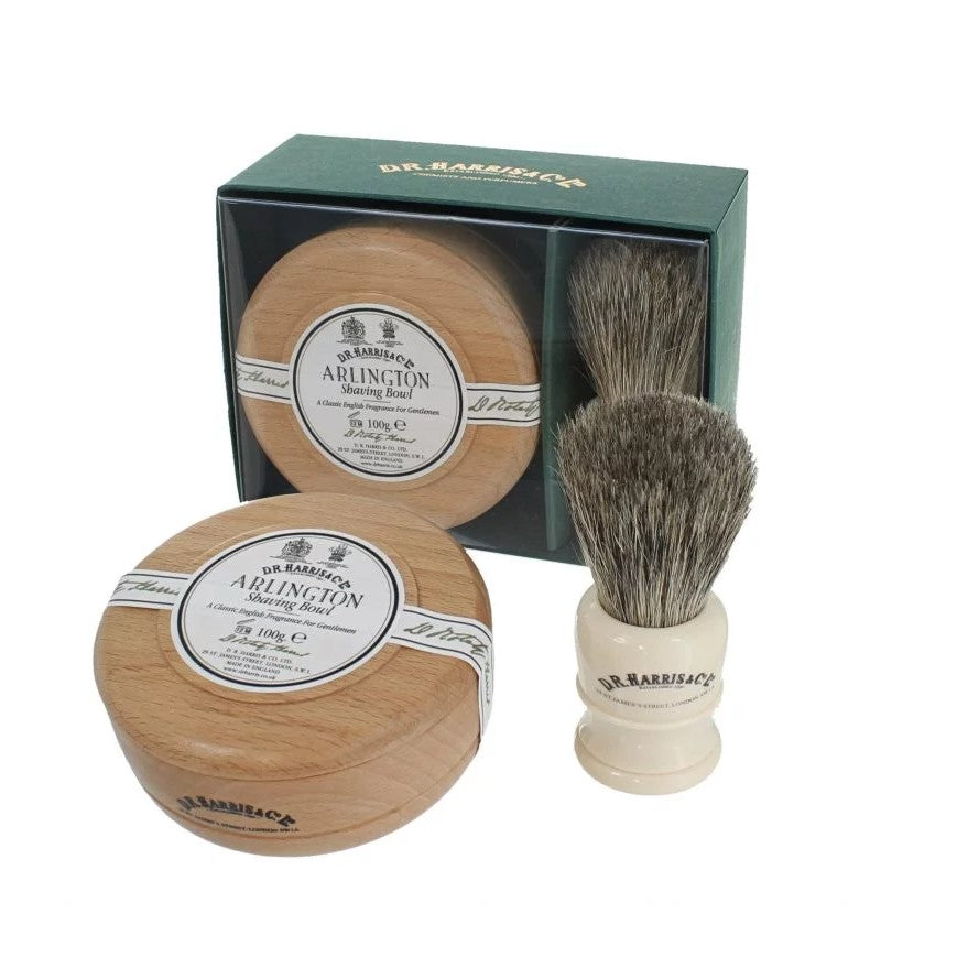 D R Harris Arlington Shaving Gift Set - Beech