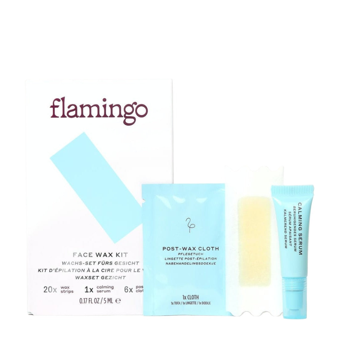 Flamingo Face Wax Strips 20 Strips