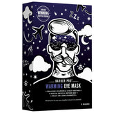 Barber Pro warming eye mask packaging with space-themed design on a white background