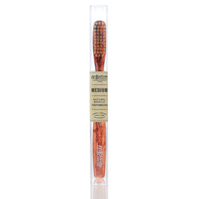 C.O. Bigelow Natural Bristle Toothbrush - Tortoise Effect - Medium