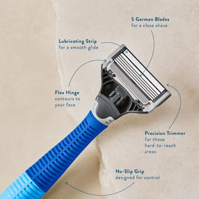 Harry's Truman Razor Handle + Blade | Indigo Blue