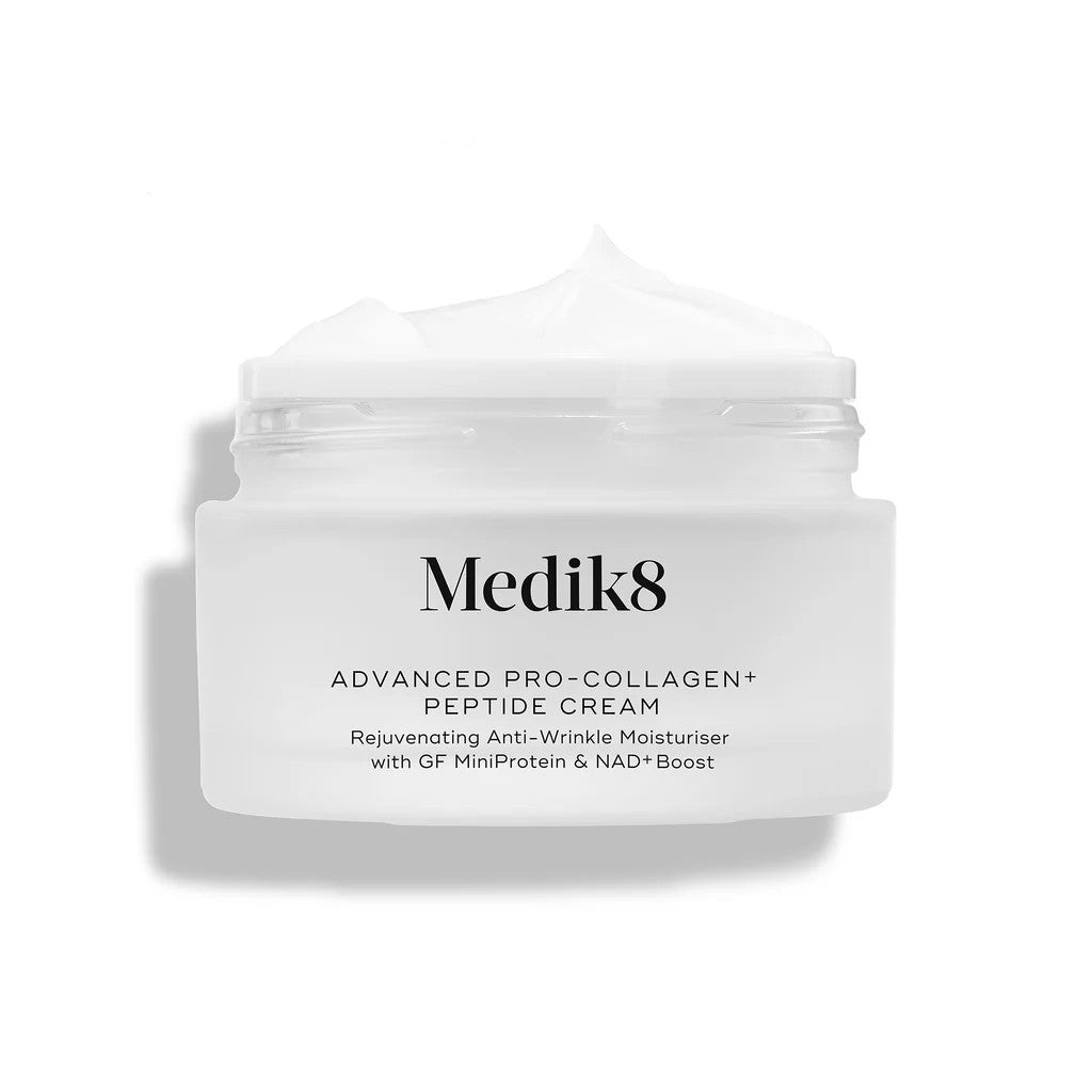 Medik8 Advanced Pro-Collagen+ Peptide Cream jar on a white background