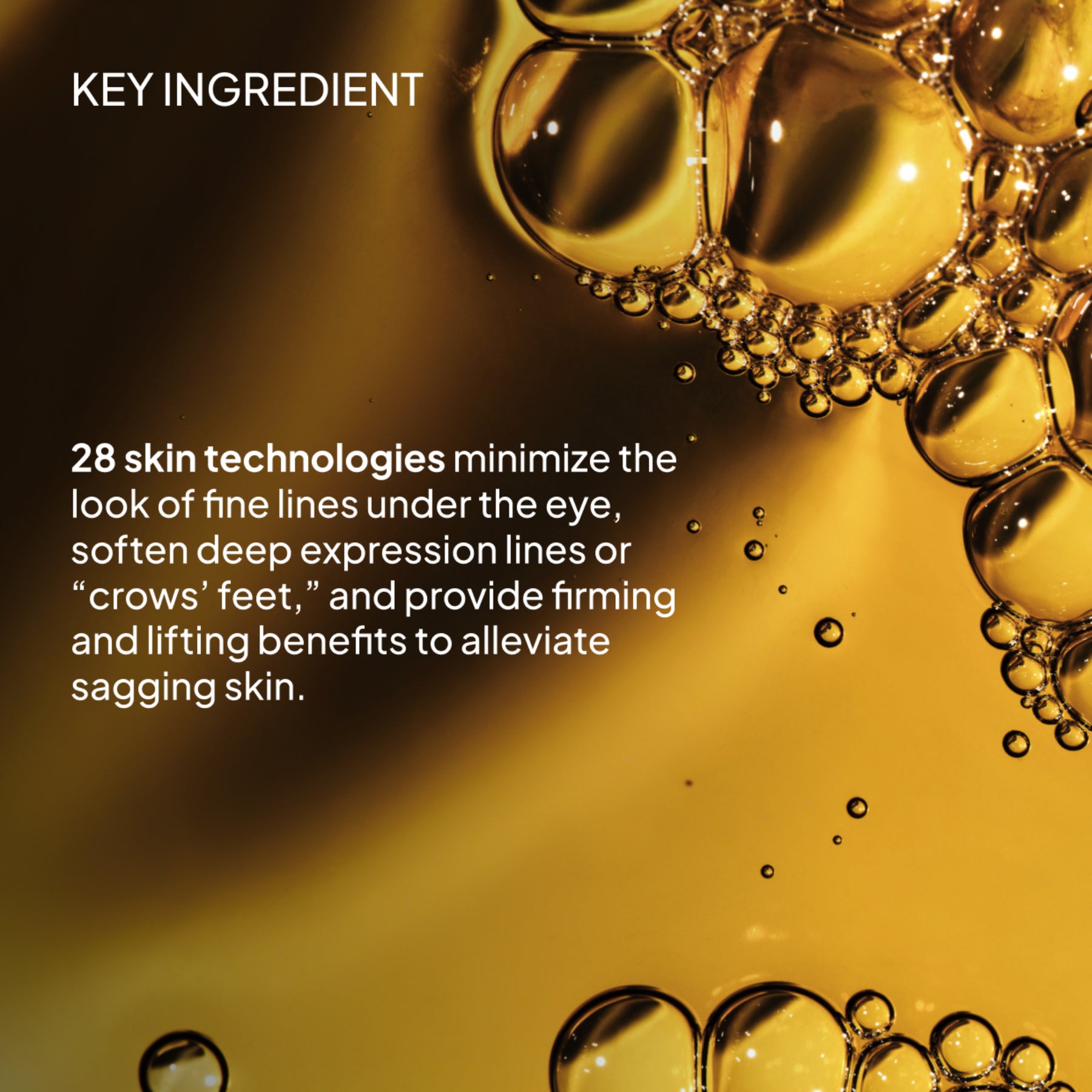 NIOD Fractionated Eye Contour Concentrate ingredients