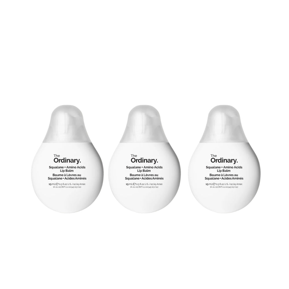 The Ordinary Squalane + Amino Acids Lip Balm - 3 Pack