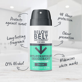 Below The Belt Grooming Anti-Perspirant Deodorant