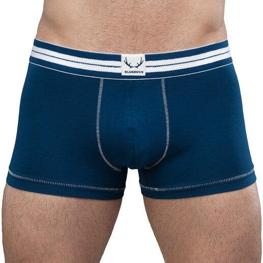 Bluebuck Navy Trunk with White Stitching