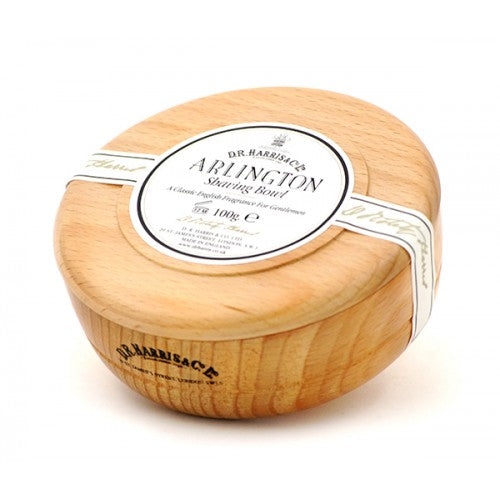 D R Arlington Shaving Soap Bowl Beech