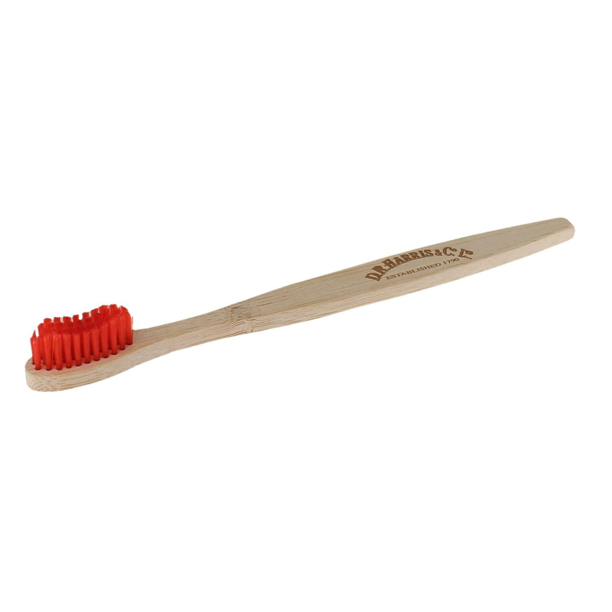 D R Harris Biodegradable Bamboo Toothbrush - Red Bristles