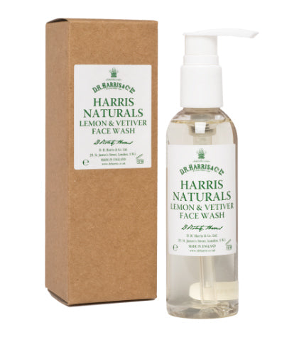 D R Harris Naturals Lemon & Vetiver Face Wash (100ml)