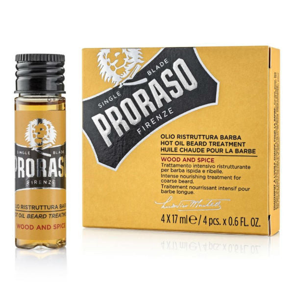 Hot Oil Beard Treatment Wood & Spice 4 x