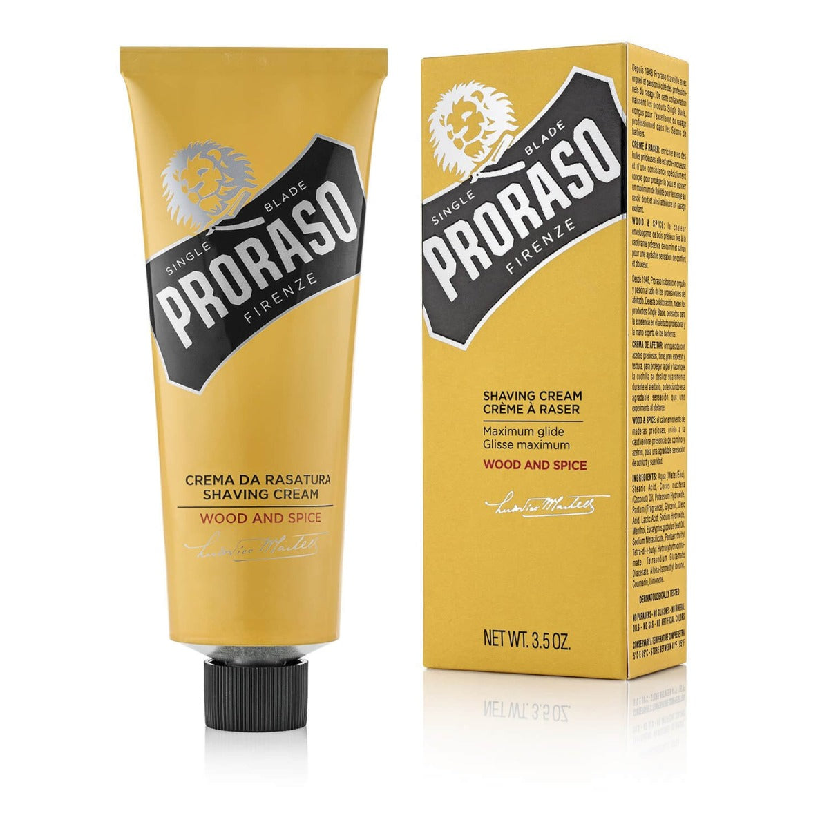 Proraso Shaving Cream Tube - Wood & Spice | 100ml