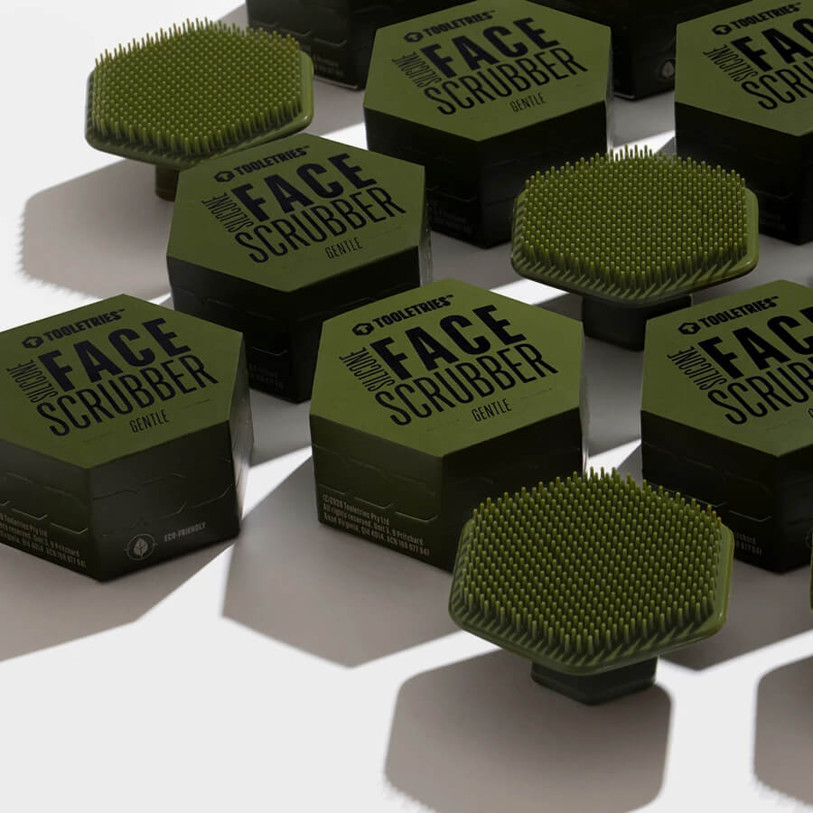 Tooletries The Face Scrubber - Gentle | Army Green